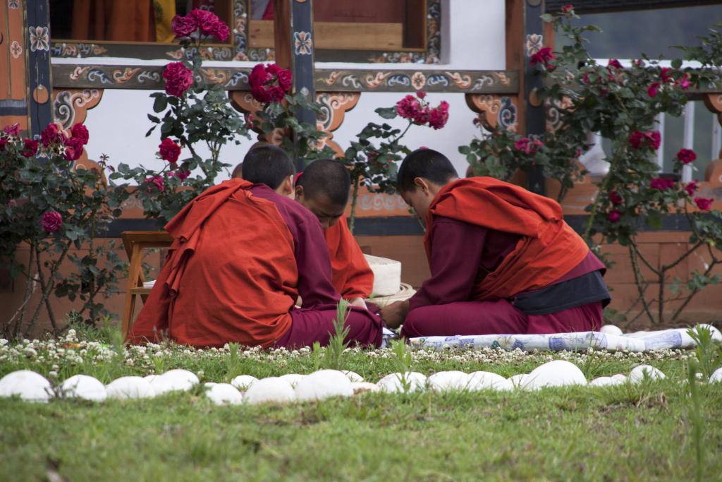 Nonnes, vallée de Chamkhar [Bhoutan] - 2017