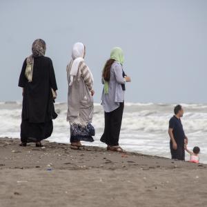 La plage d'Abbas Abad, mer Caspienne [Iran] - 2018