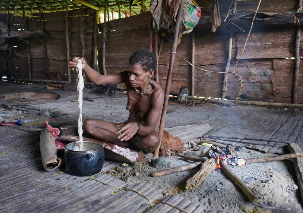 Préparation du cochon, pays Korowaï [Papouasie indonésienne] - 2025