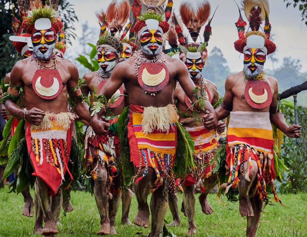 Paiya show, tribu de la région de Mendi[Papouasie Nouvelle Guinée] - 2024