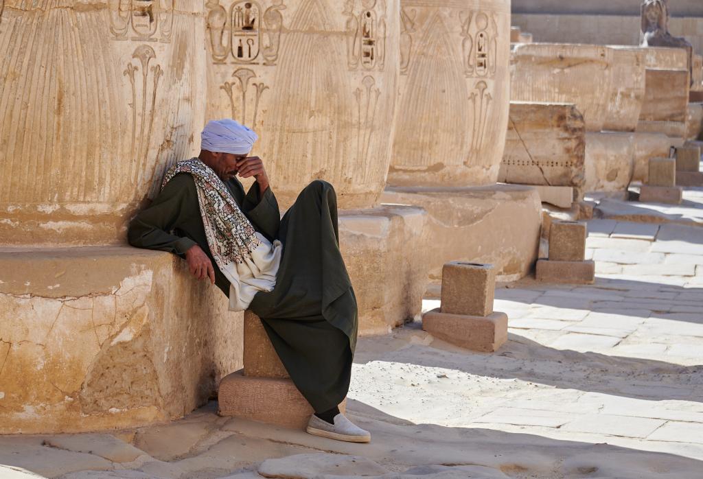 Gardien, temple de Medinet Abu [Egypte] - 2022