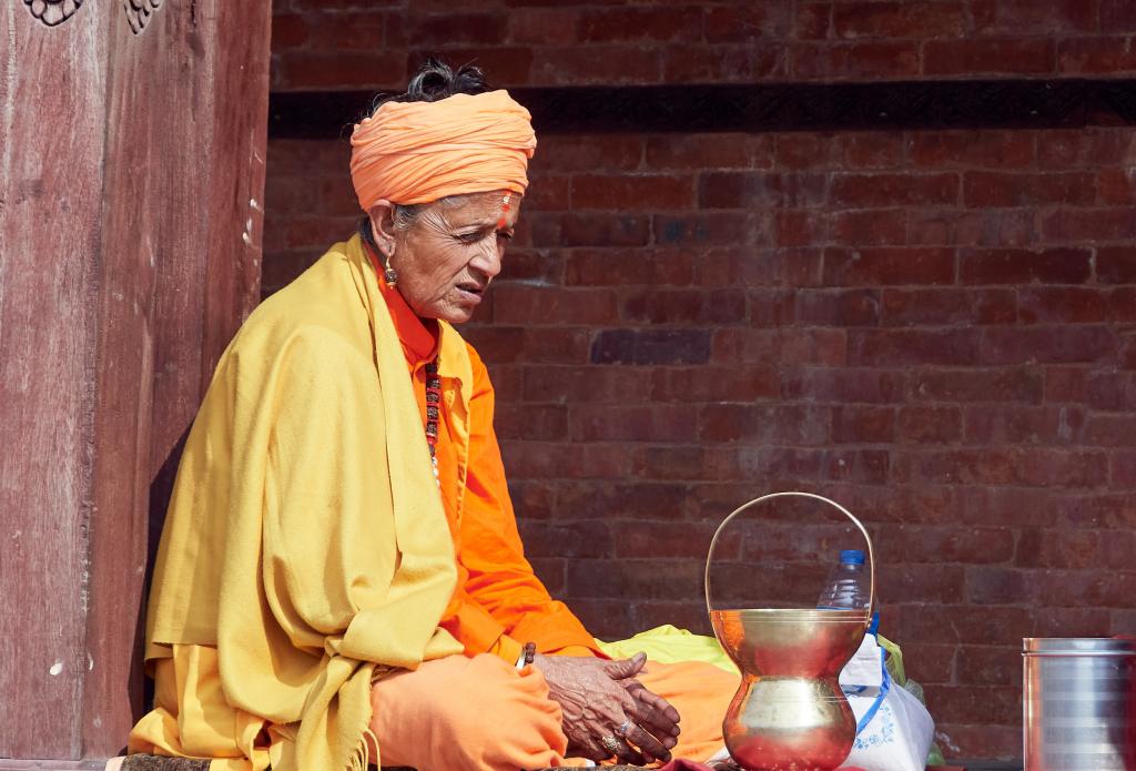 Sadhu à Pashupatinath, Kathmandu [Népal] - 2022 