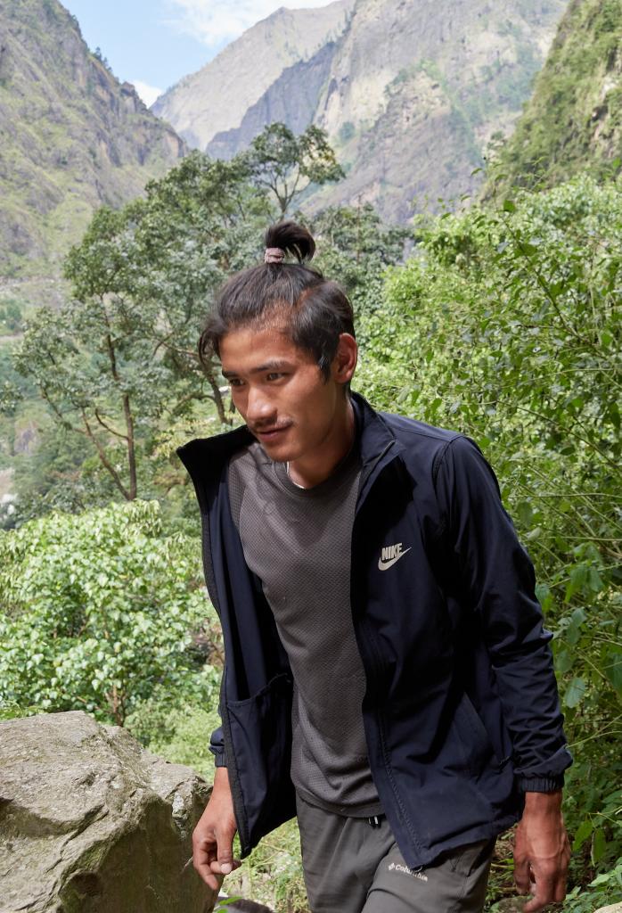 Muletier sur le chemin de Jagat [Népal] - 2022 