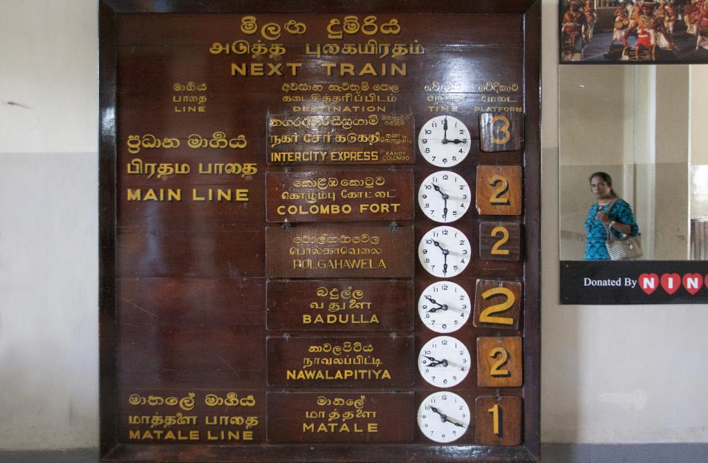 La gare de Kandy [Sri Lanka] - 2016