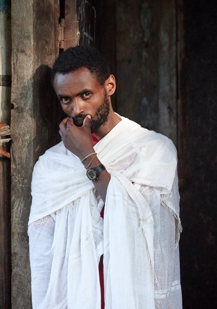 Un prêtre de l'église Debret Mariam, lac Tana [Ethiopie] - 2019