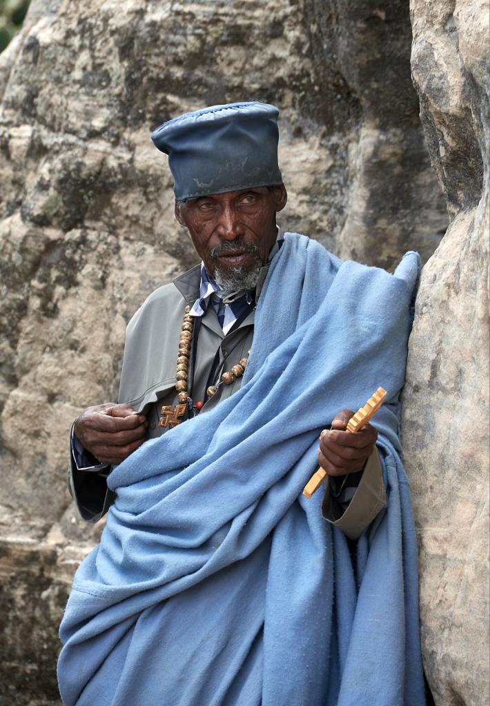 Le prêtre de L'église Maryam Korkor, massif de Gheralta [Ethiopie] - 2019