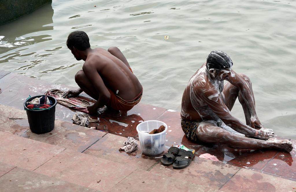 Calcutta. Sur les ghats [Inde] - 2020