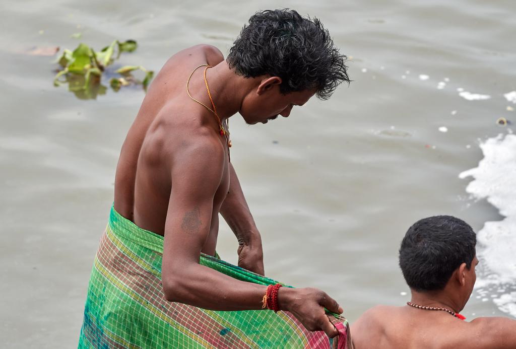 Calcutta. Sur les ghats [Inde] - 2020
