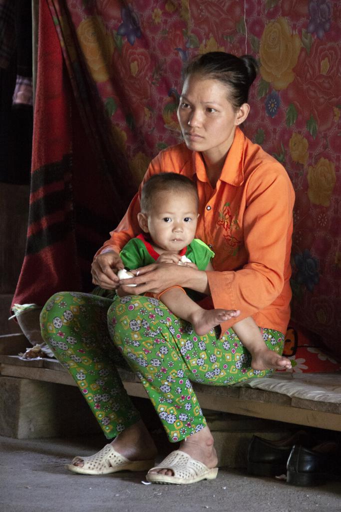Une femme et son enfant Dzao [Haut-Tonkin, Vietnam] - 2018