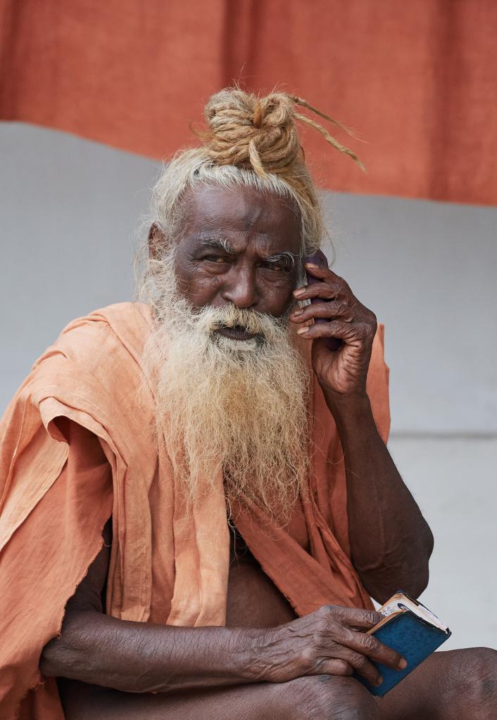 Temple Joranda [Orissa, Inde] - Un moine