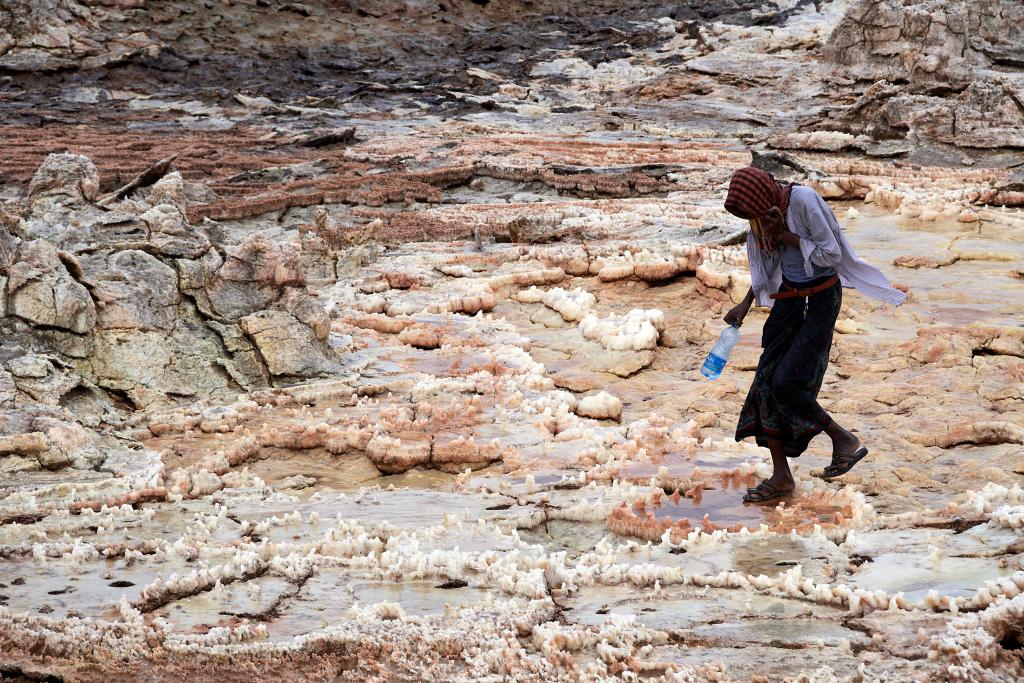 Mines de soufre du Dallol, dépression du Danakil