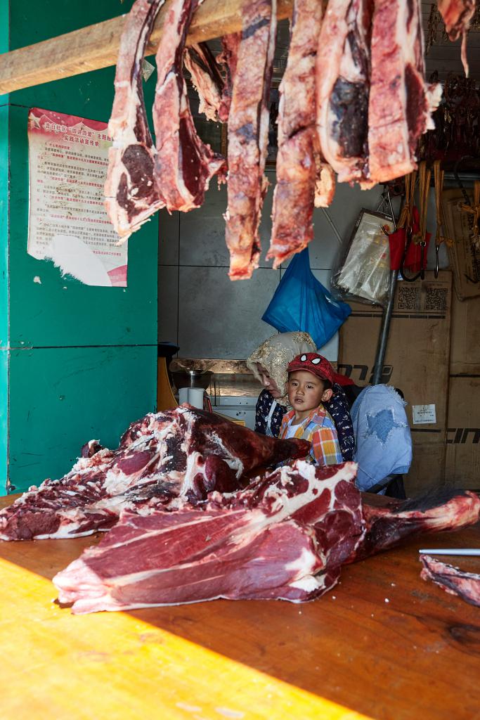 Etal de boucher, Lhassa [Tibet] - 2019