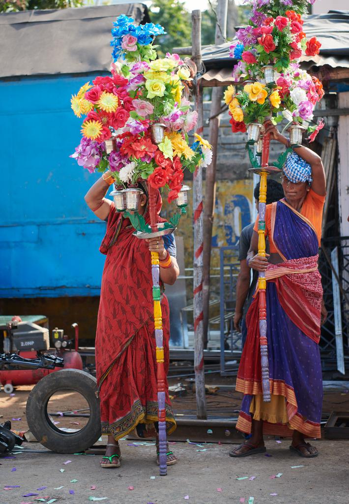 Mariage à Puri : porteuses de fleurs [Orissa, Inde] - 2020