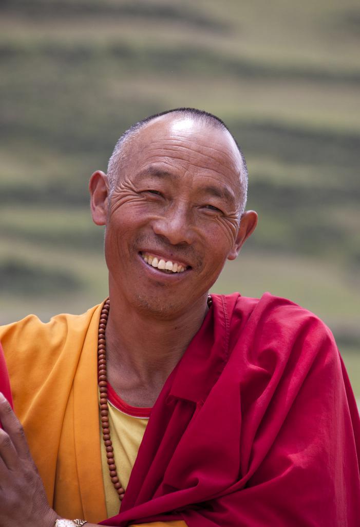 Le lama d'une nonnerie, Pays de Kham, ancien Tibet [Chine] - 2014