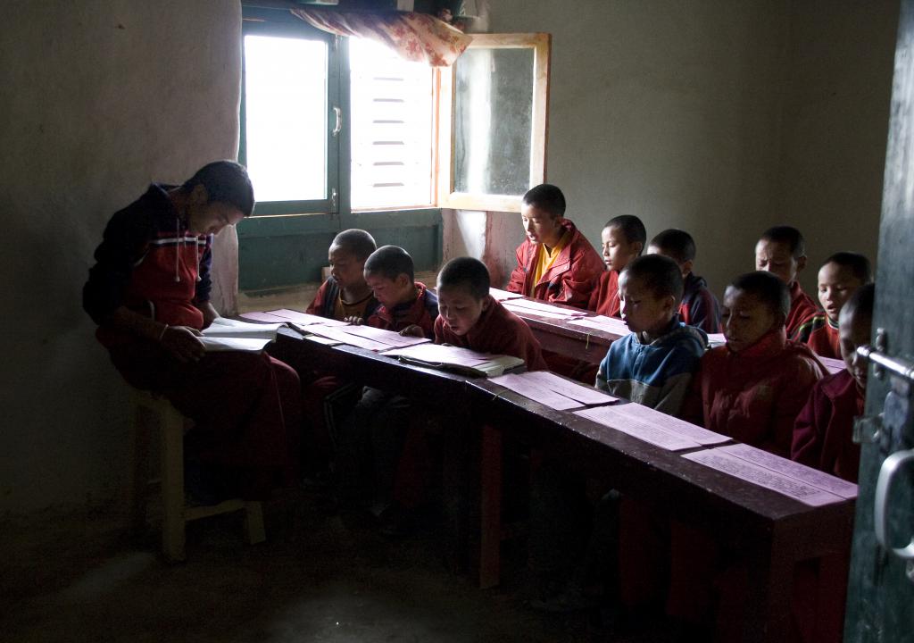 École de Tbchan Gompa, Lhô Mantang, Mustang [Népal] - 2008