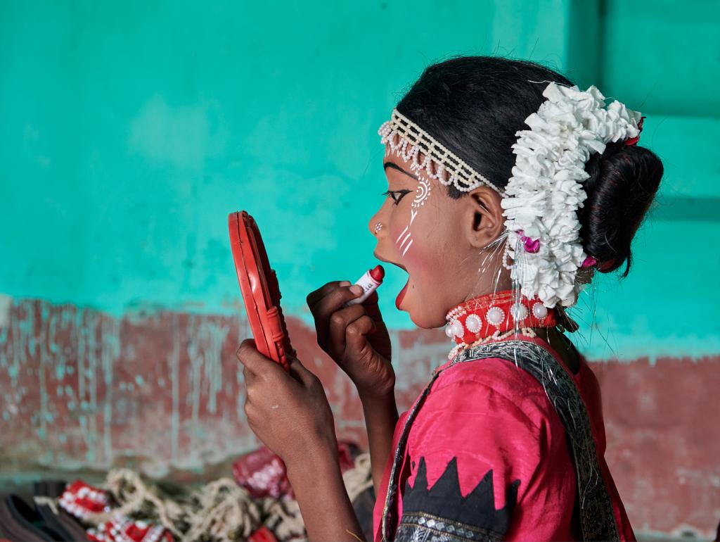 Danseurs de Raghurajpur [Orissa, Inde] - Maquillage