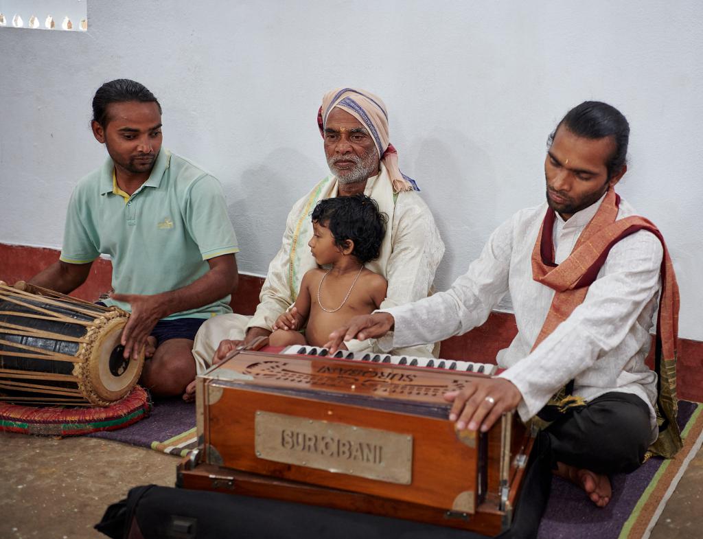 Danseurs de Raghurajpur [Orissa, Inde] - Les musiciens
