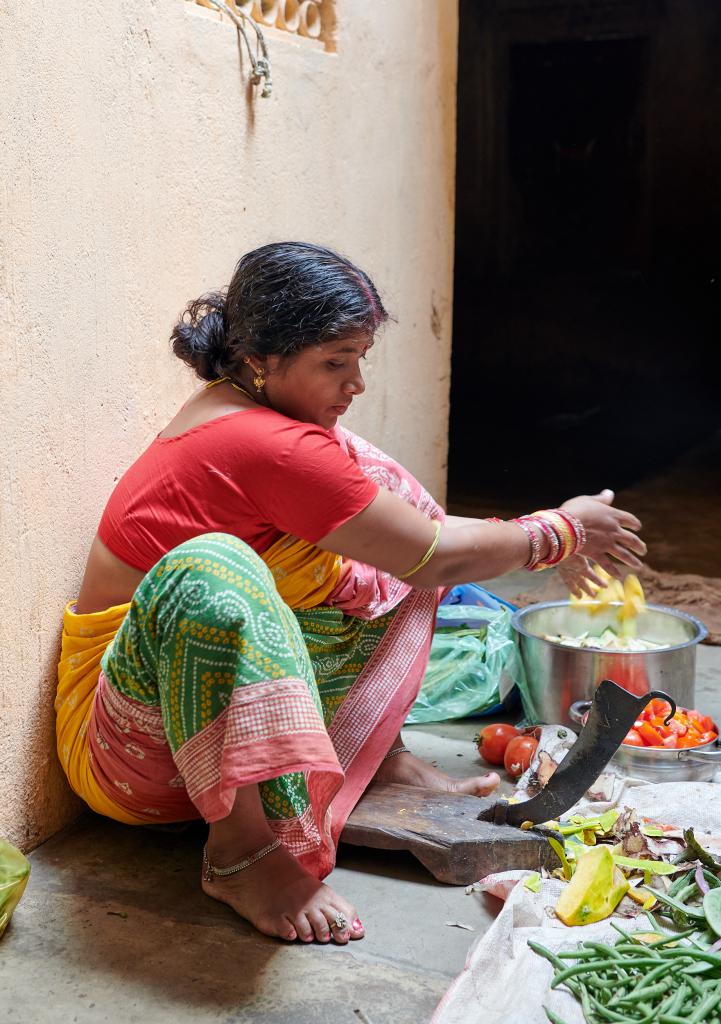 Danseurs de Raghurajpur [Orissa, Inde] - Préparation du repas