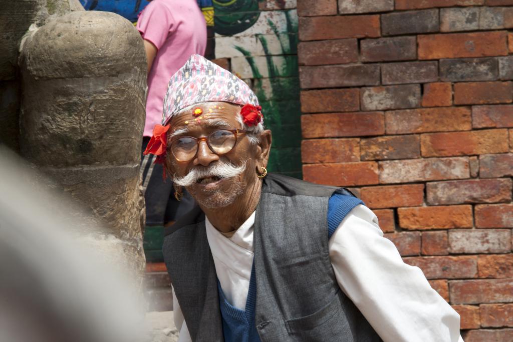 Vieil homme à Patan, Kathmandu