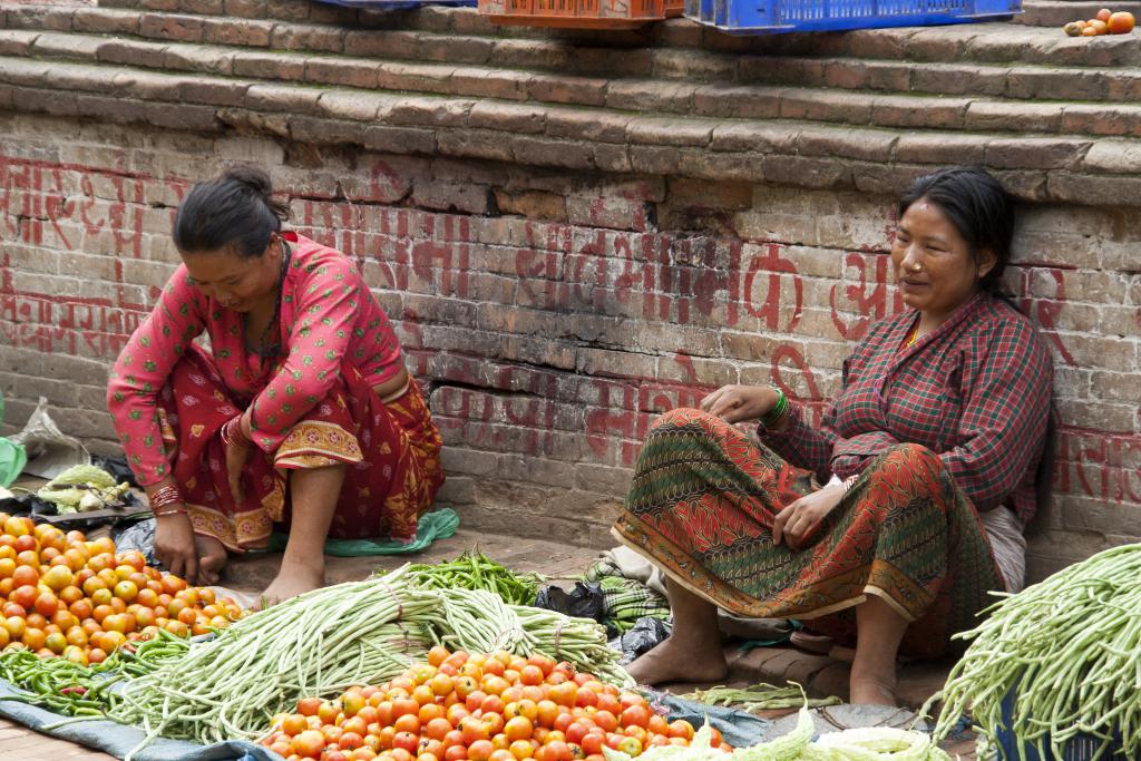 Vendeuses de légumes, Bakhtapur